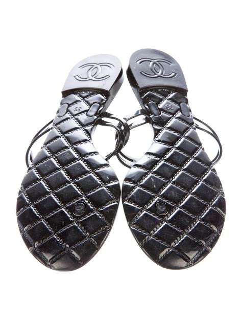 chanel jelly shoes